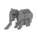 Elephant Pattern Plastic Diamond Particle Building Block Assembled Toys