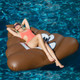 Inflatable Poo Shaped Floating Mat Swimming Ring, Inflated Size: 160 x 160cm