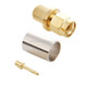 10 PCS Gold Plated RP-SMA Male Plug Pin Crimp RF Connector Adapter