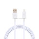 1.5A USB Male to Micro USB Male Interface Fast Charge Data Cable, Length: 1m(White)