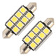 10 PCS 41mm DC12V / 2W / 7000K / 80LM 8LEDs SMD-5050 Car Reading Lamp(White Light)