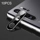 10 PCS Titanium Alloy Metal Camera Lens Protector Tempered Glass Film for Huawei P30 Pro (Black)