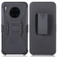 For Huawei Mate 30 PC + Silicone Back Clip Sliding Sleeve Protective Case(Black)