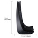 4 PCS Car Auto Semi-Rigid PVC Splash Flaps Mudguards Fender Guard for 2011 Version BMW X3