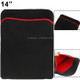 Soft Sleeve Case Bag for 14 inch Laptop(Black)