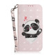 Heart Panda Pattern 3D Coloured Drawing Horizontal Flip Leather Case for Huawei P30 Pro, with Holder & Card Slots & Wallet