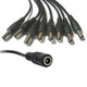 Power Supply Cable DC 1 to 8 Power Splitter Adapter Cable for Security CCTV Camera