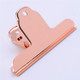 Stainless Steel Large Dovetail Clip Seal Clip Book Clip Folder Seal Clip Bill Clip(Rose Gold)