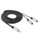 3.5mm Jack Stereo to 2 RCA Male Audio Cable, Length: 3m