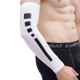 Men Outdoor Sports Elastic Breathable Anti-skid Elbow Arm Sleeve UV Protective Gear, Size: L (White)