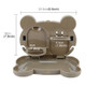 Cartoon Style Foldable Back Car Seat Drink Holder Back Seat Food Tray Storage Organizer Table(Brown)