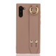 For Galaxy Note10 Shockproof Solid Color TPU Case with Wristband(Khaki)