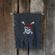 Halloween Decoration Jolly Roger Skull Banner Pirate Flag Party Supplies, Small Size: 47 x 51cm