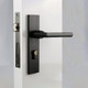 Aluminum Alloy Mute Interior Door Lock Handle Lock, Suitable Door Thickness: 35-50mm