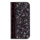 Crocodile Texture Glitter Powder Horizontal Flip Leather Case for Huawei Mate 20 lite, with Card Slots & Holder (Black)