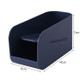 Creative Office Pen Case Double Desktop Storage Box Simple Stationery Finishing Pen Holder(Dark Blue)