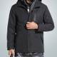 Autumn and Winter Men and Women Smart Heating Jacket Carbon Fiber Heating Travel Jacket, Size:XXL(Men Charcoal Gray)