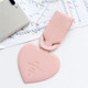 6 PCS Love Shape Luggage Tag Travel Pass Name Card Tag(Pink)