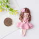 2 PCS Princess Skirt Girl Creative Refrigerator Stickers Home Decoration Magnetic Message Post(Pink)