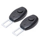 2 PCS RS-02 Universal Car Seat Belt Extension Buckle Car Safety Belt Clip Vehicle Mounted Car Safety Seat Belt Buckle Clip(Black)