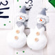 2 PCS Christmas Flannel Doll Accessories Scene Decoration, Style:Snowman(Gray)