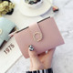 Women Wallets Small Fashion Leather Purse Ladies Card Bag For Female Purse Money Clip Wallet(Light Pink)