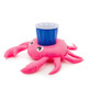 3 PCS Crab Shape Inflatable Floating Drink Coaster, Middle Ring Diameter: 7.5cm