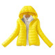 Warm Winter Parka Jacket Ladies Women Slim Short Coat, Size:M(Yellow)