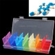 5 PCS 7 Days Plastic Pill Case Pill Organizer Medicine Box