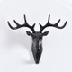 2 PCS European-Style Rural Pendant Deer Head Wall Hanging Clothes Hook, Random Color Delivery