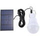 Outdoor Energy-saving Light, Portable Solar Powered LED Bulb Lamp(White)