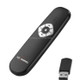 ASiNG A800 USB Charging 2.4GHz Wireless Presenter PowerPoint Clicker Representation Remote Control Pointer, Control Distance: 100m(Black)