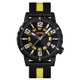 Skmei 9202 Watch Men Business Leisure Sports Calendar Real Leather Strap Watch(Yellow)