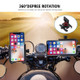 Motorcycle Aluminium Alloy Mobile Phone Holder Bracket, Handlebar Version(Black)