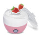 Electric Automatic Yogurt Maker Machine Yoghurt DIY Tool Kithchen Plastic Container 220V Capacity: 1L(Pink)