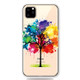 Pattern Printing Soft TPU Cell Phone Cover Case for iPhone 11(Painting tree)