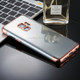 For Galaxy S9 Three Sections Electroplating Side TPU Protective Back Case (Rose Gold)