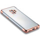 For Galaxy S9 Three Sections Electroplating Side TPU Protective Back Case (Rose Gold)