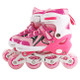 Children Flash Single-row Roller Skates Skating Shoes, Single Flash, Size : L(Pink)