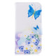 Colored Drawing Pattern Horizontal Flip Leather Case for Samsung Galaxy Note9, with Holder & Card Slots & Wallet(Butterfly Love)