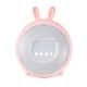 Creative Cartoon Rabbit Shape Digital LED Smart USB Charging Children Alarm Clock(Pink)