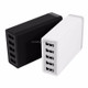 XBX09 5V 8A 5 USB Ports Quick Charger Travel Charger(White)