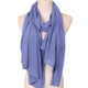 Women Solid Color Natural Fold Chiffon Shawl Scarf Turban, Size:180cm(Denim Blue)