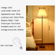 YWXLight Simple Fabric LED Warm White Floor Lamp