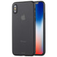 For   iPhone X / XS   Ultra-thin Frosted PP Protective Back Cover Case(Black)