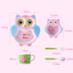 5-piece Cute Cartoon Bamboo Fiber Children Tableware Set(Owl)