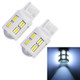 2 PCS T20 / 7440 3W DC 12V 6000K 200LM Car Auto Ceramics Turn Lights / Reversing Light 16LEDs SMD-7020 Lamps, with Projector Lens(White Light)