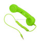 3.5mm Plug Mic Retro Telephone Anti-radiation Cell Phone Handset Receiver(Green)