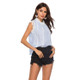 Women Panel Lace Shirt (Color:As Show Size:M)