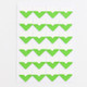 2 PCS Colorful Models Monochrome Simple Corner Stickers Album Accessories Phase Stickers(Green)